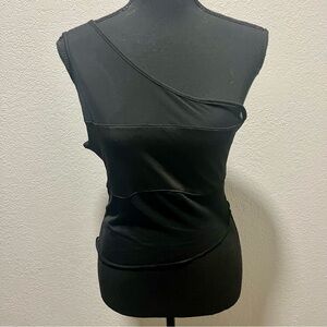 SHEIN Black One-Shoulder Top
